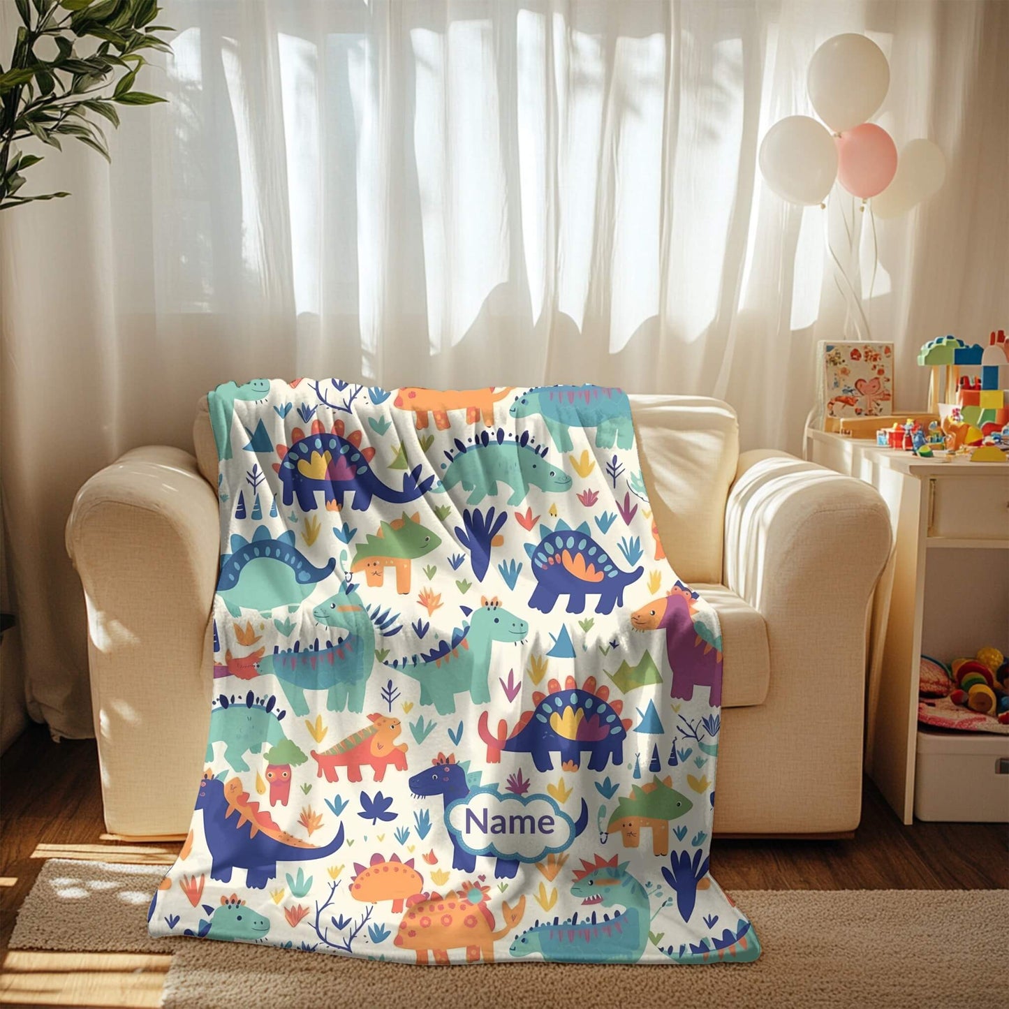 Custom Blanket | Dinosaur 2