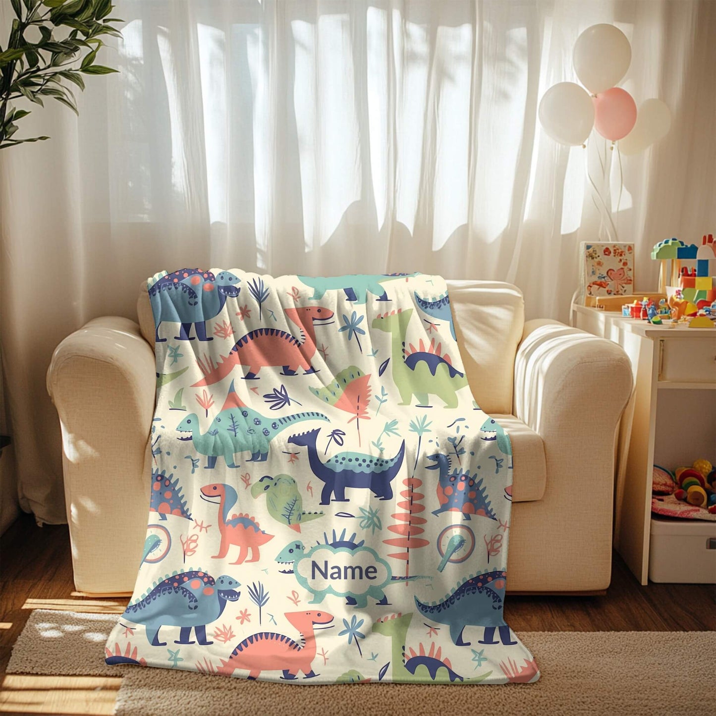 Custom Blanket | Dinosaur 3