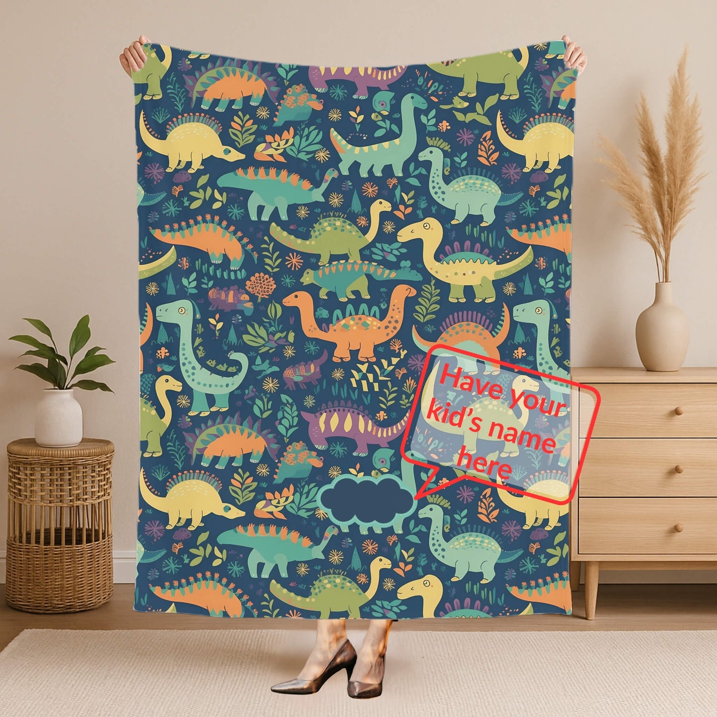 Custom Blanket | Dinosaur 4