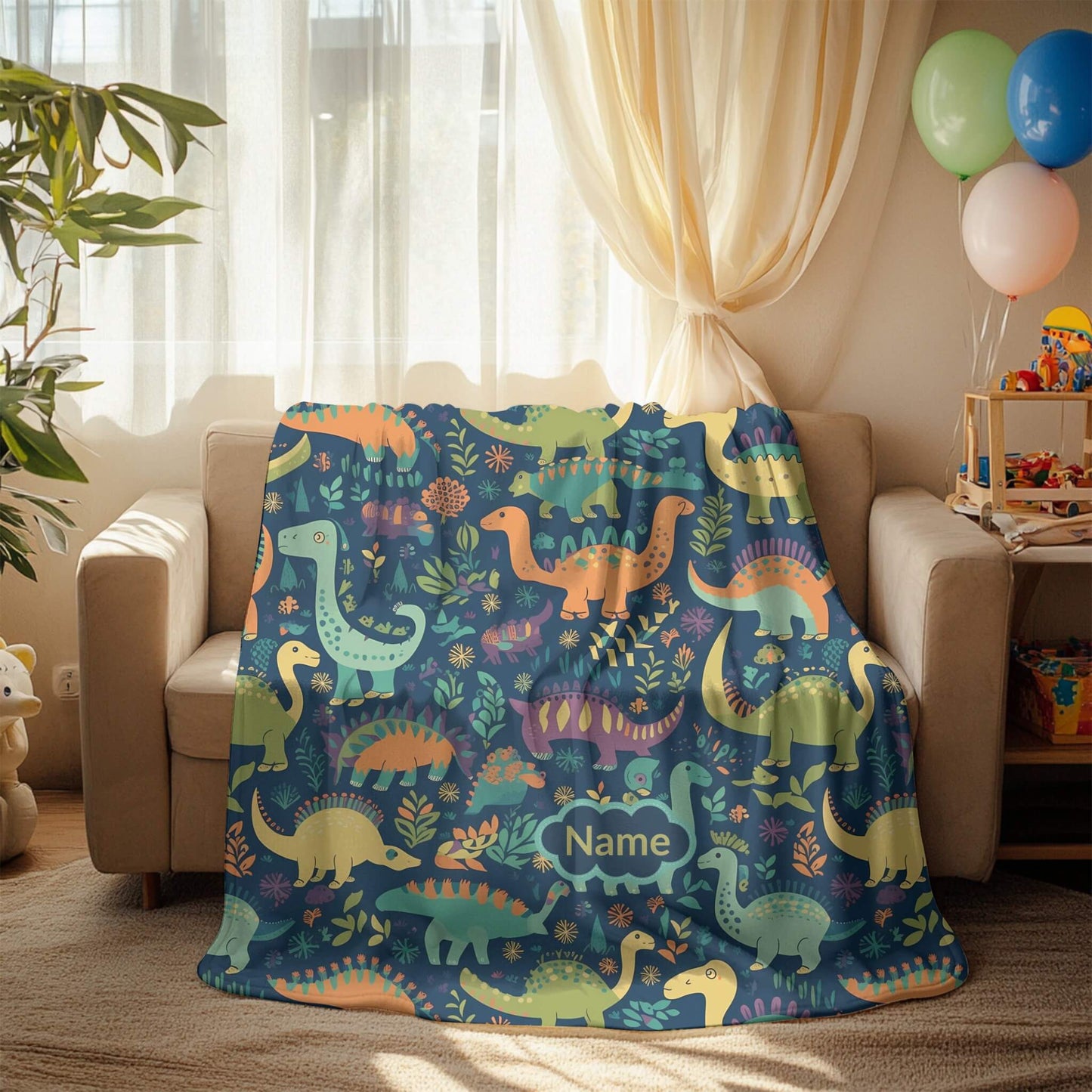Custom Blanket | Dinosaur 4