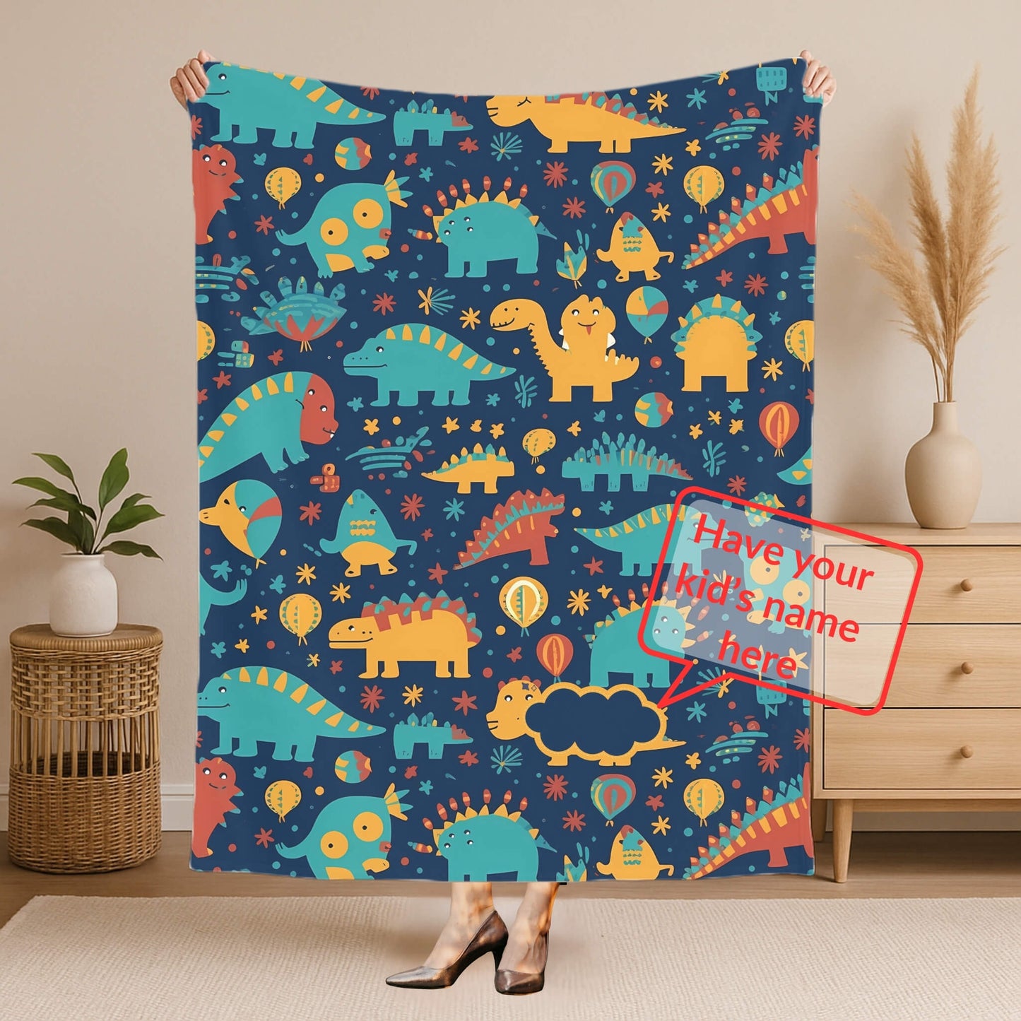 Custom Blanket | Dinosaur 6