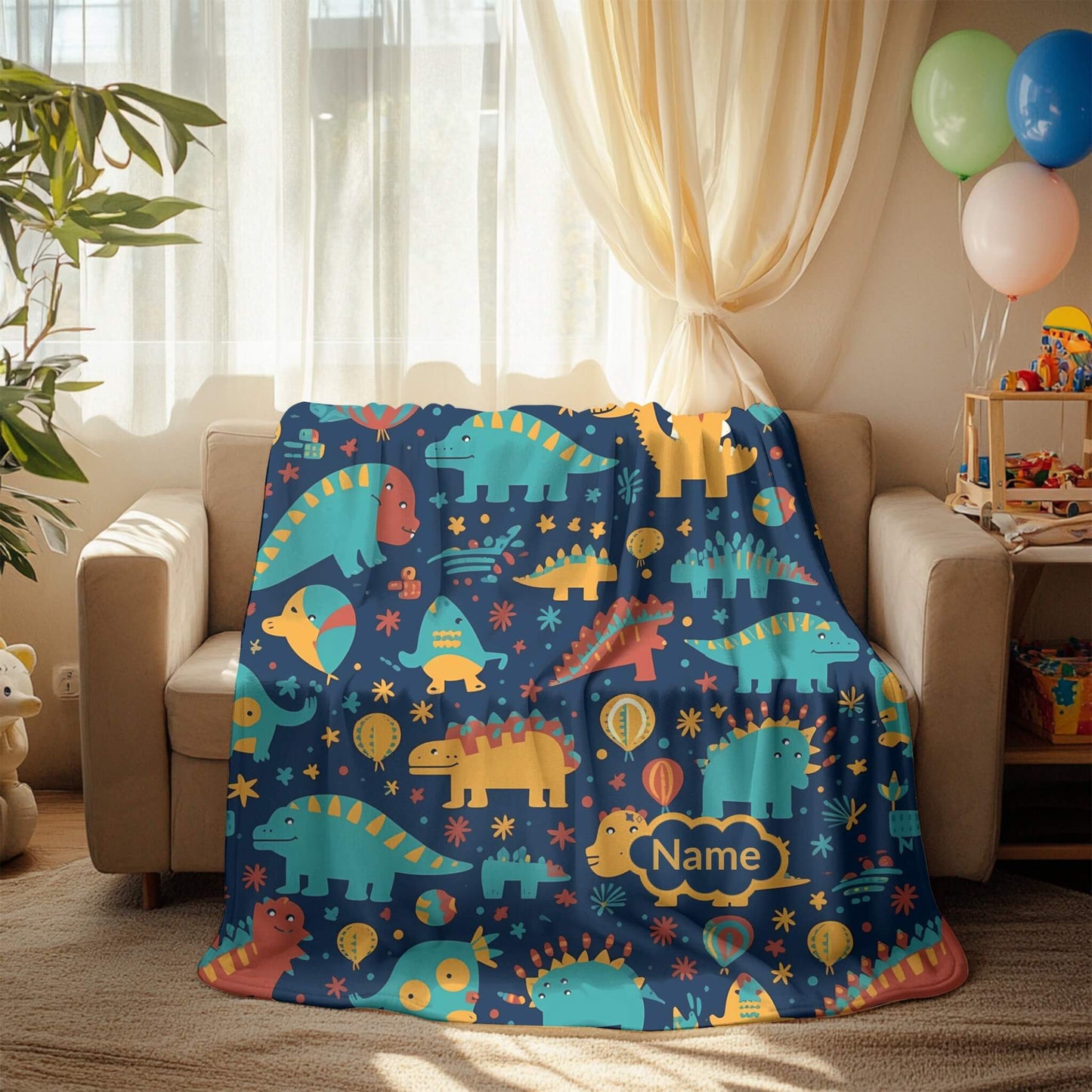 Custom Blanket | Dinosaur 6