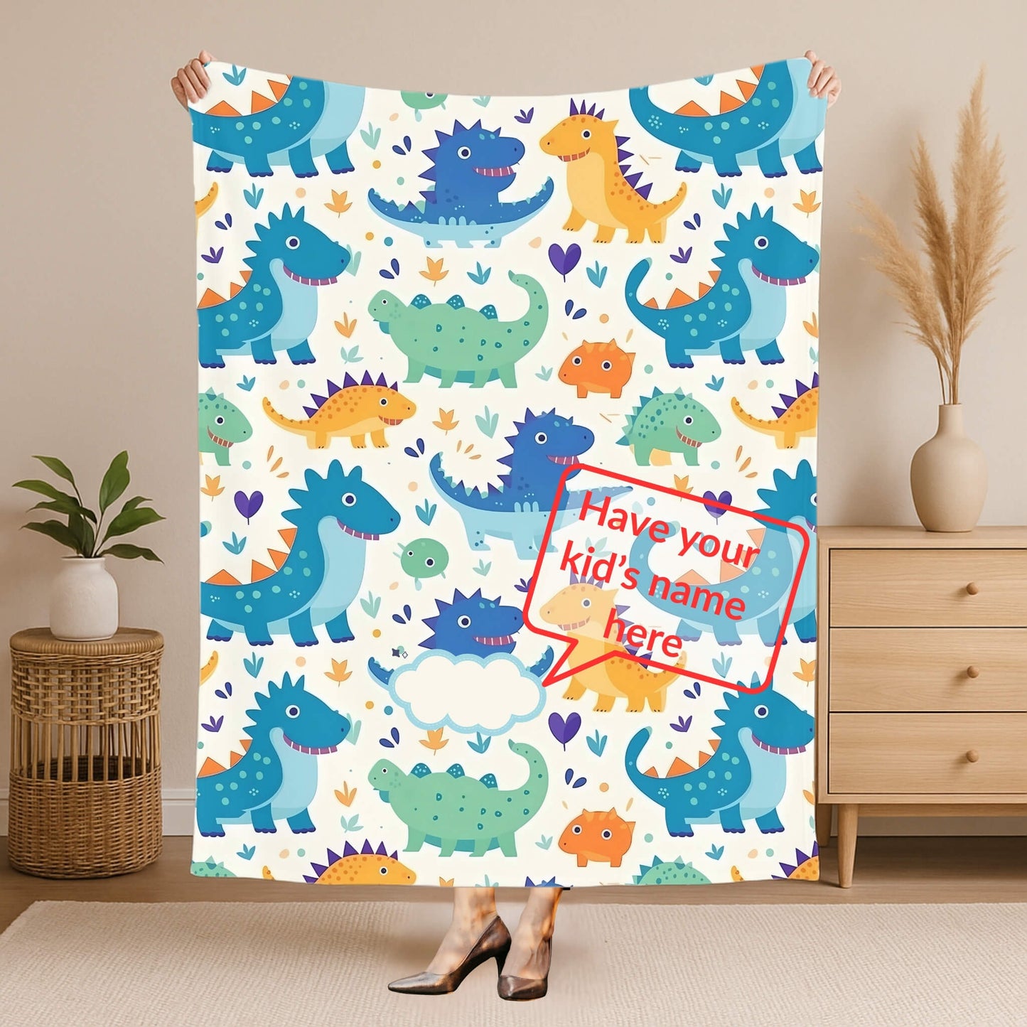 Custom Blanket | Dinosaur 7