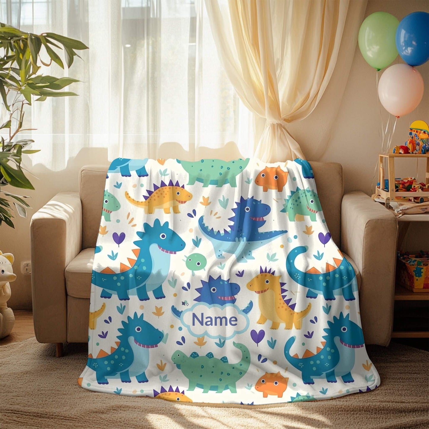 Custom Blanket | Dinosaur 7