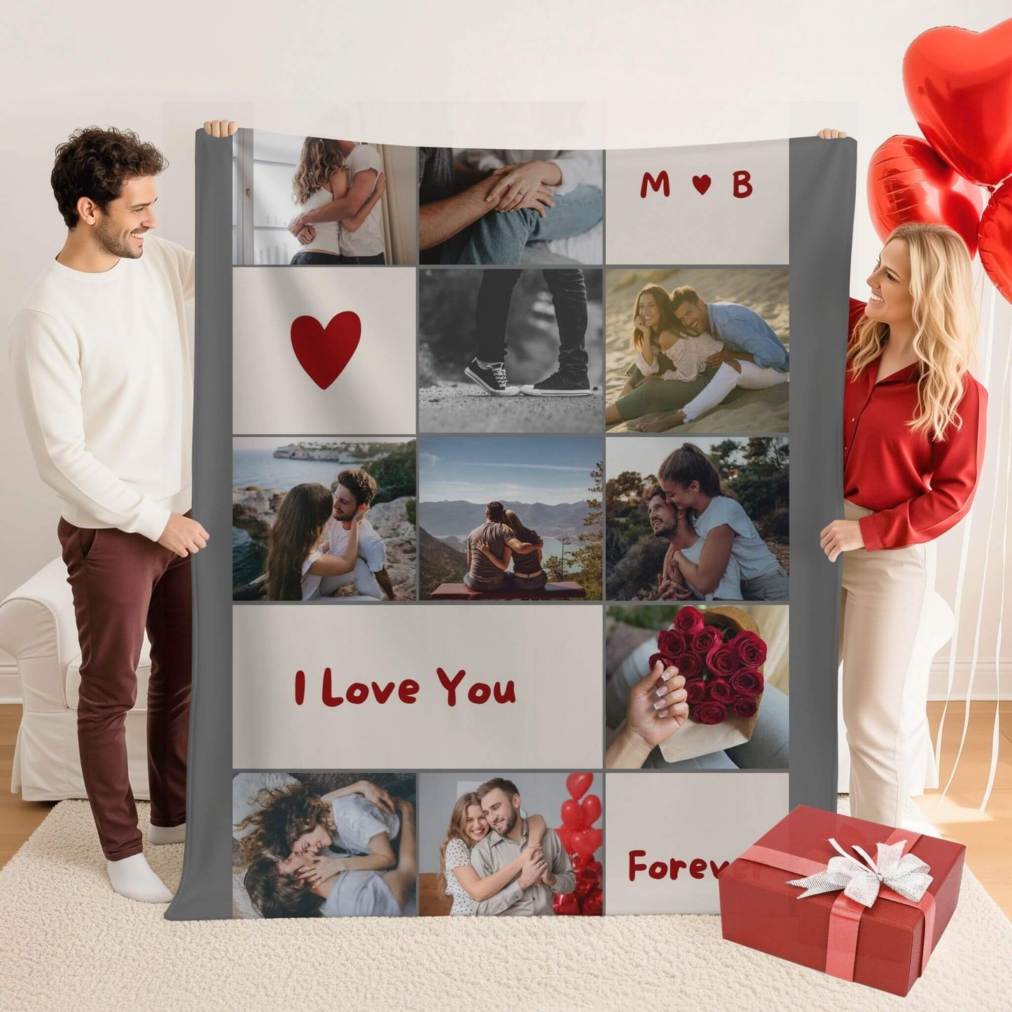I Love You | Personalized Gift | Custom Blanket 14