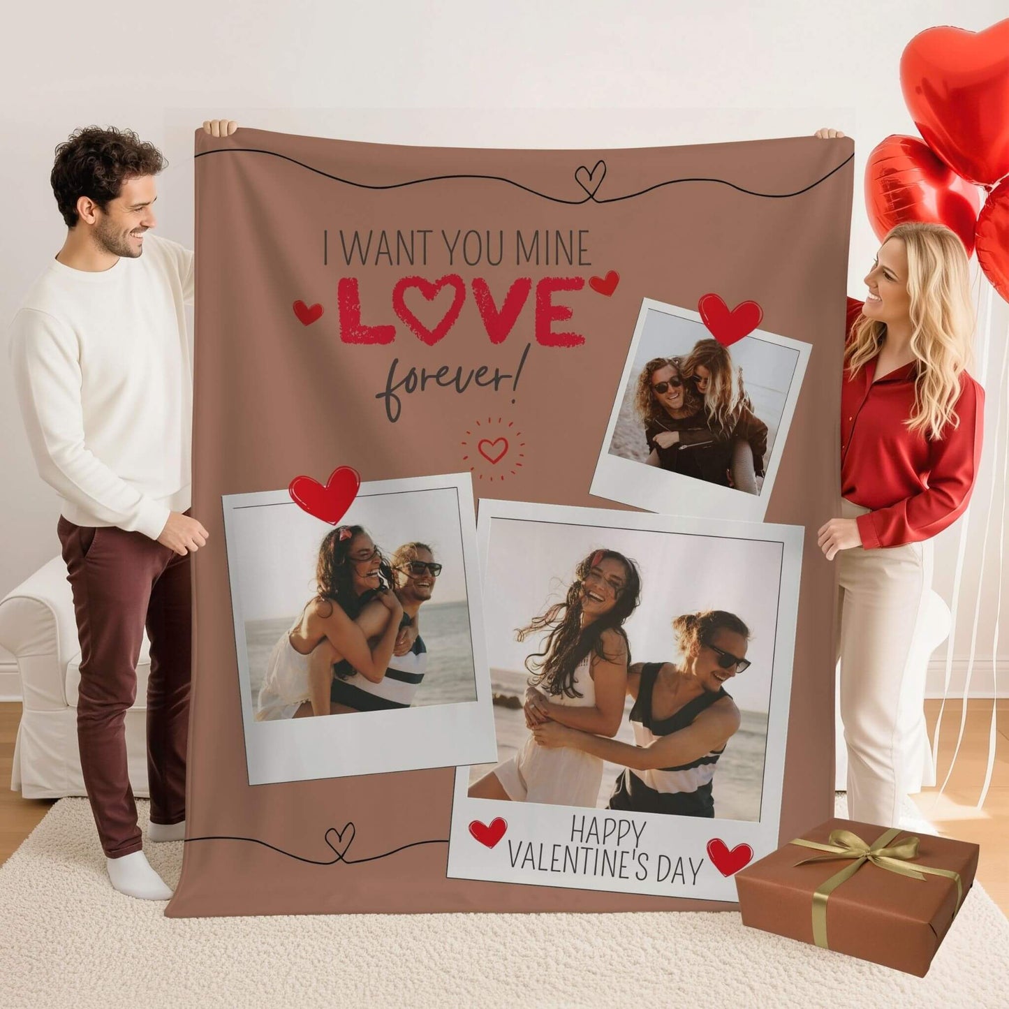 I Love You | Personalized Gift | Custom Blanket 4
