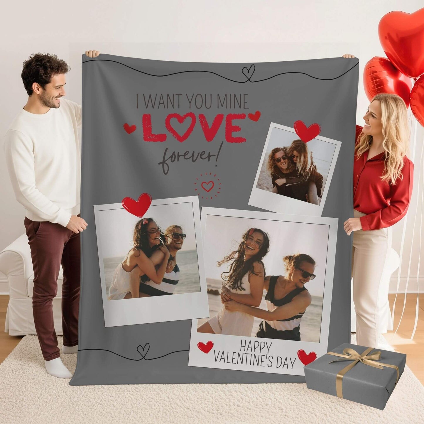 I Love You | Personalized Gift | Custom Blanket 4