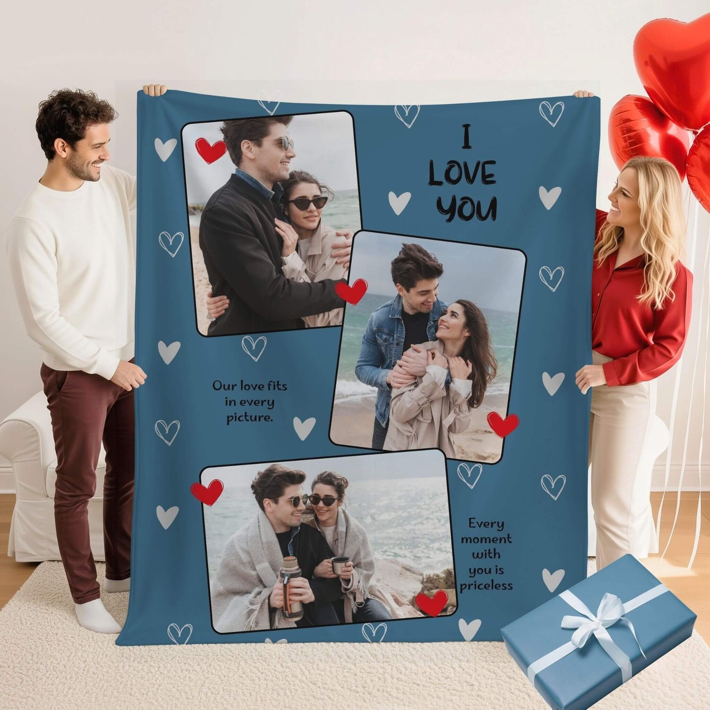 I Love You | Personalized Gift | Custom Blanket 5