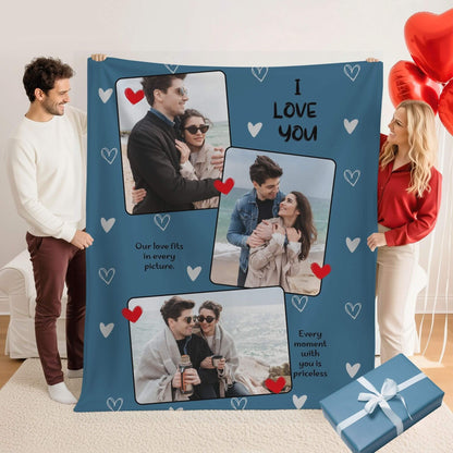 I Love You | Personalized Gift | Custom Blanket 5