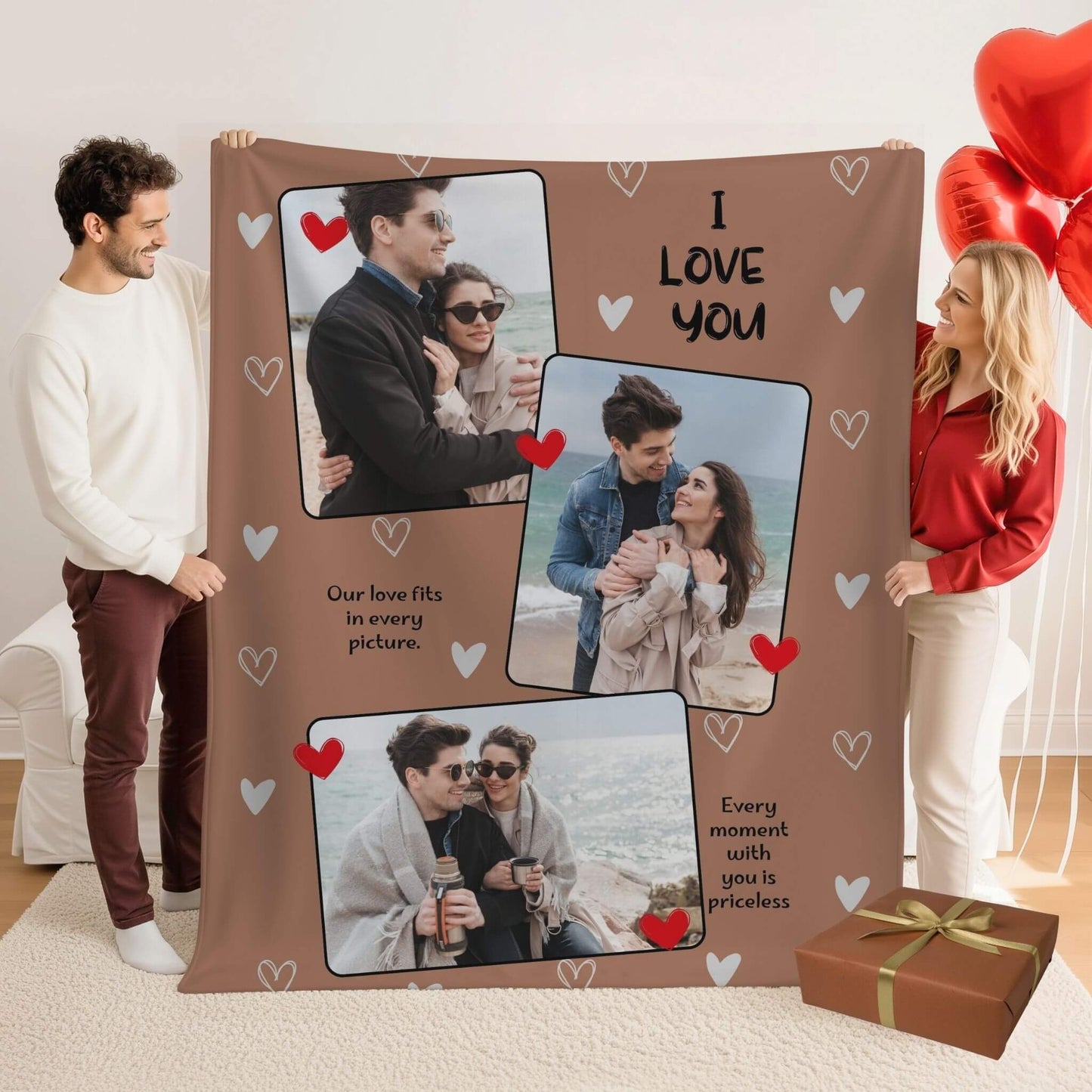 I Love You | Personalized Gift | Custom Blanket 5