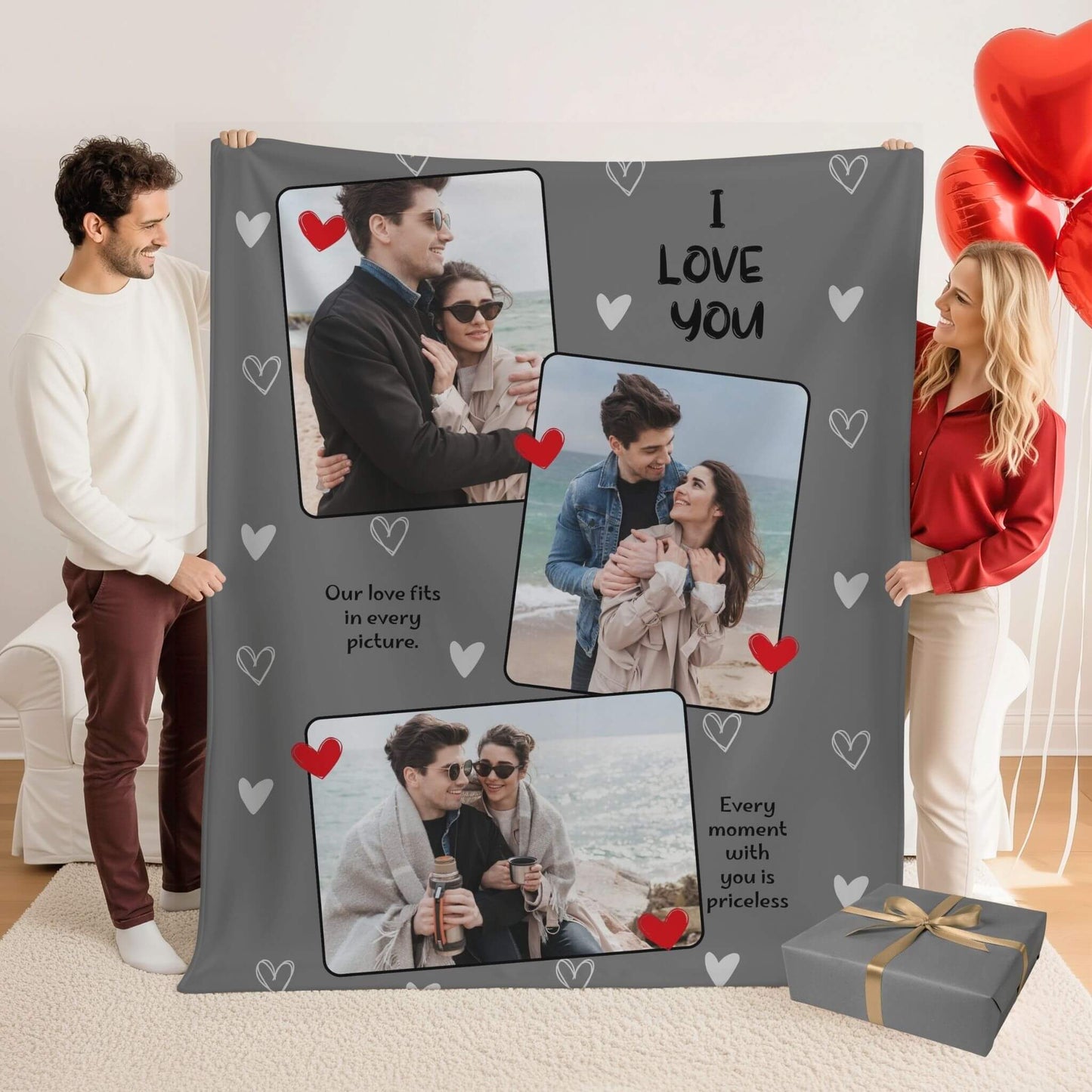 I Love You | Personalized Gift | Custom Blanket 5