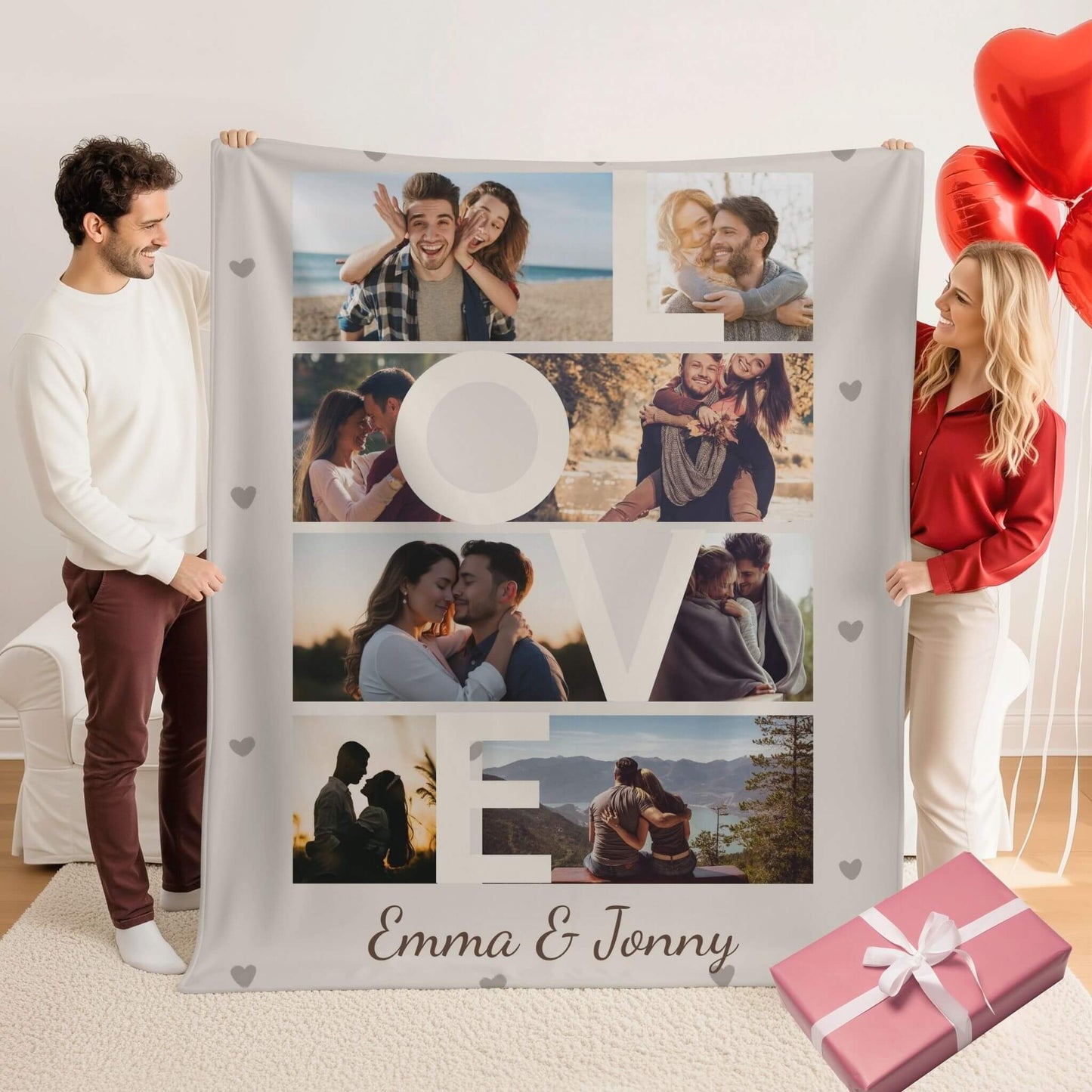 I Love You | Personalized Gift | Custom Blanket 7