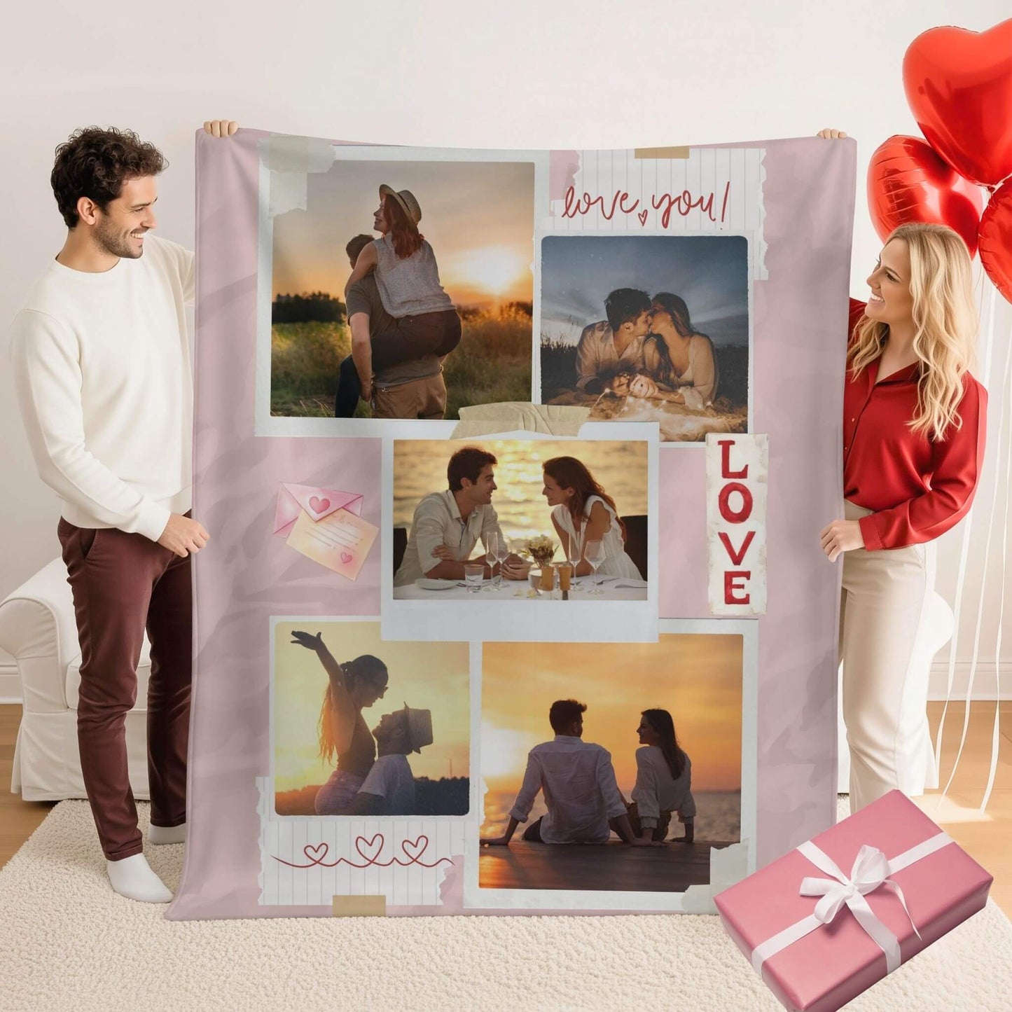 I Love You | Personalized Gift | Custom Blanket 8