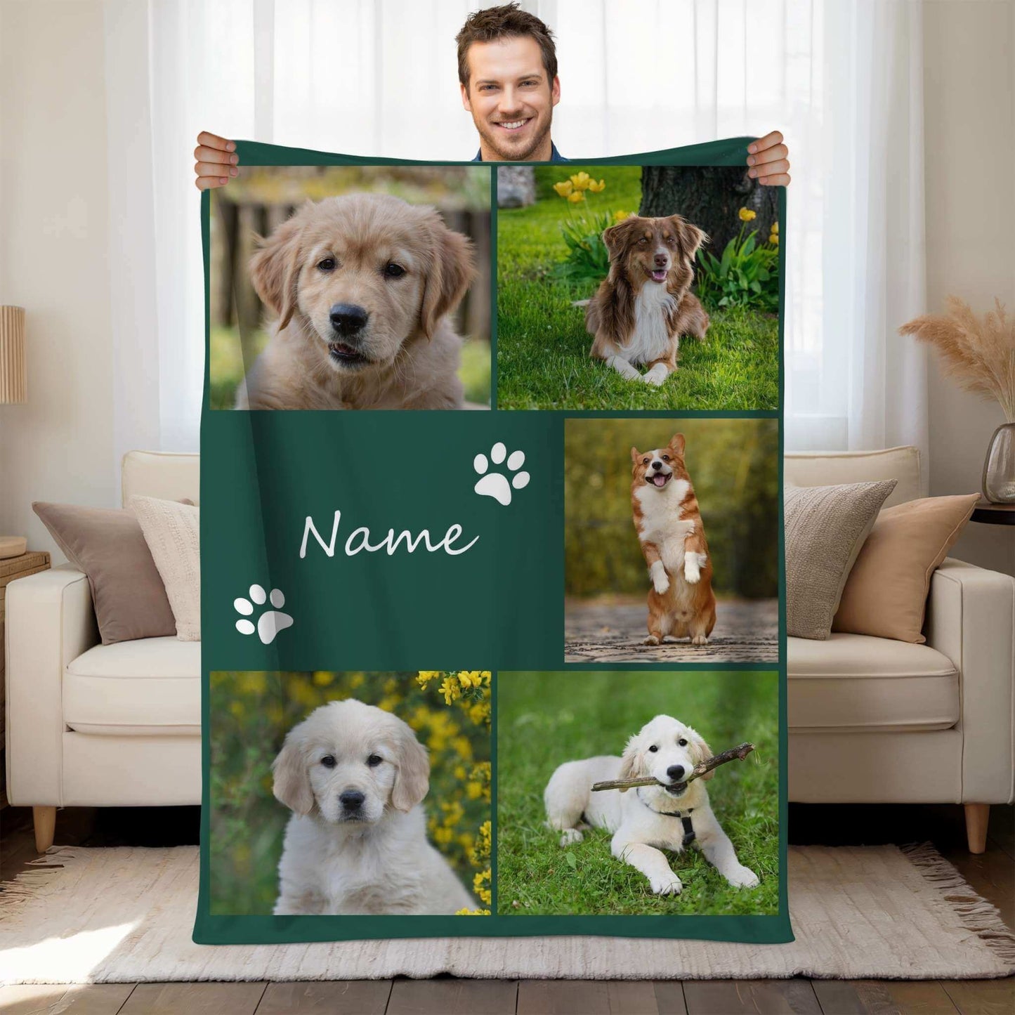 Pet Photo Blanket l 5 photos