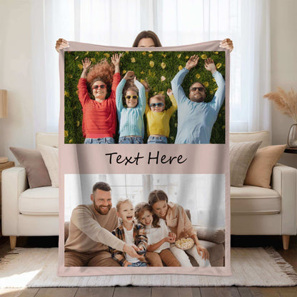 Personalized Photo Blanket - 2 Collages