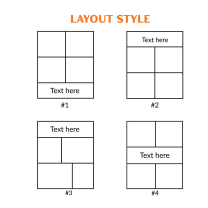 Personalized Photo Blanket - 4 Collages