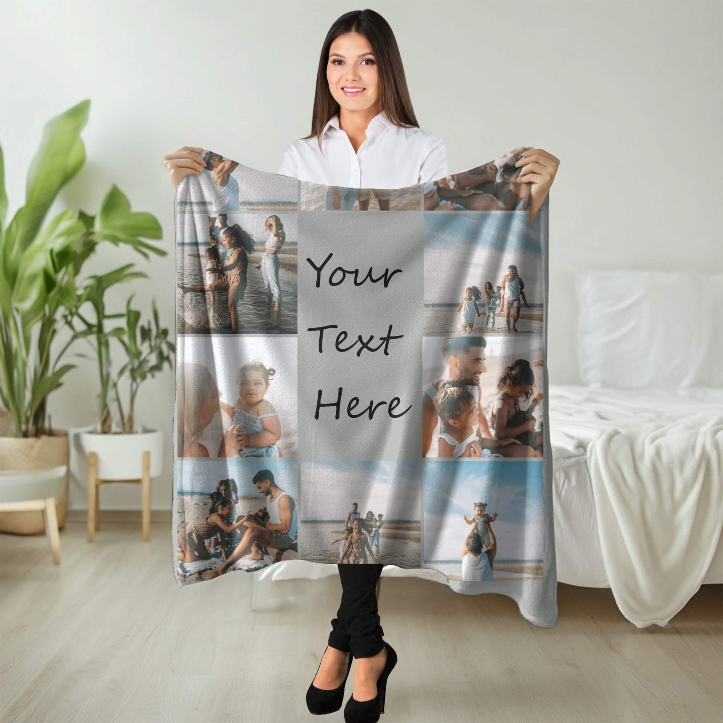 Personalized Photo Blanket - 10 Collages