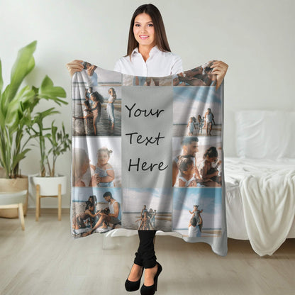 Personalized Photo Blanket - 10 Collages