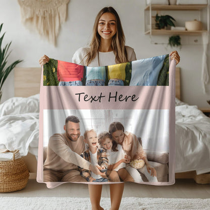 Personalized Photo Blanket - 2 Collages