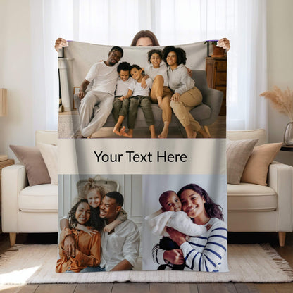 Personalized Photo Blanket - 3 Collages