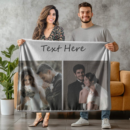 Personalized Photo Blanket - 4 Collages