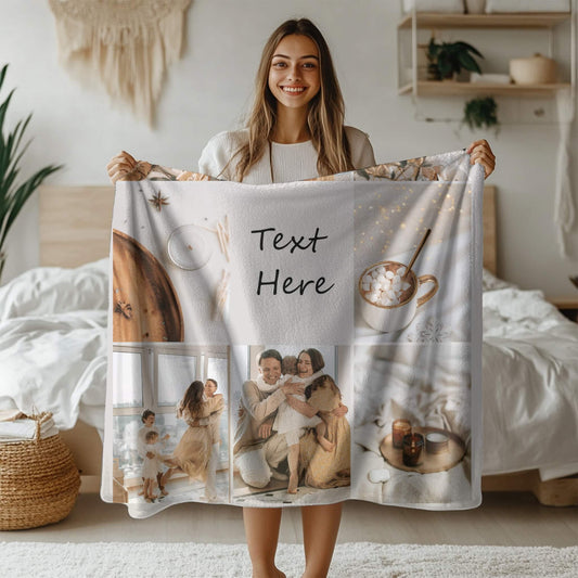 Personalized Photo Blanket - 8 Collages