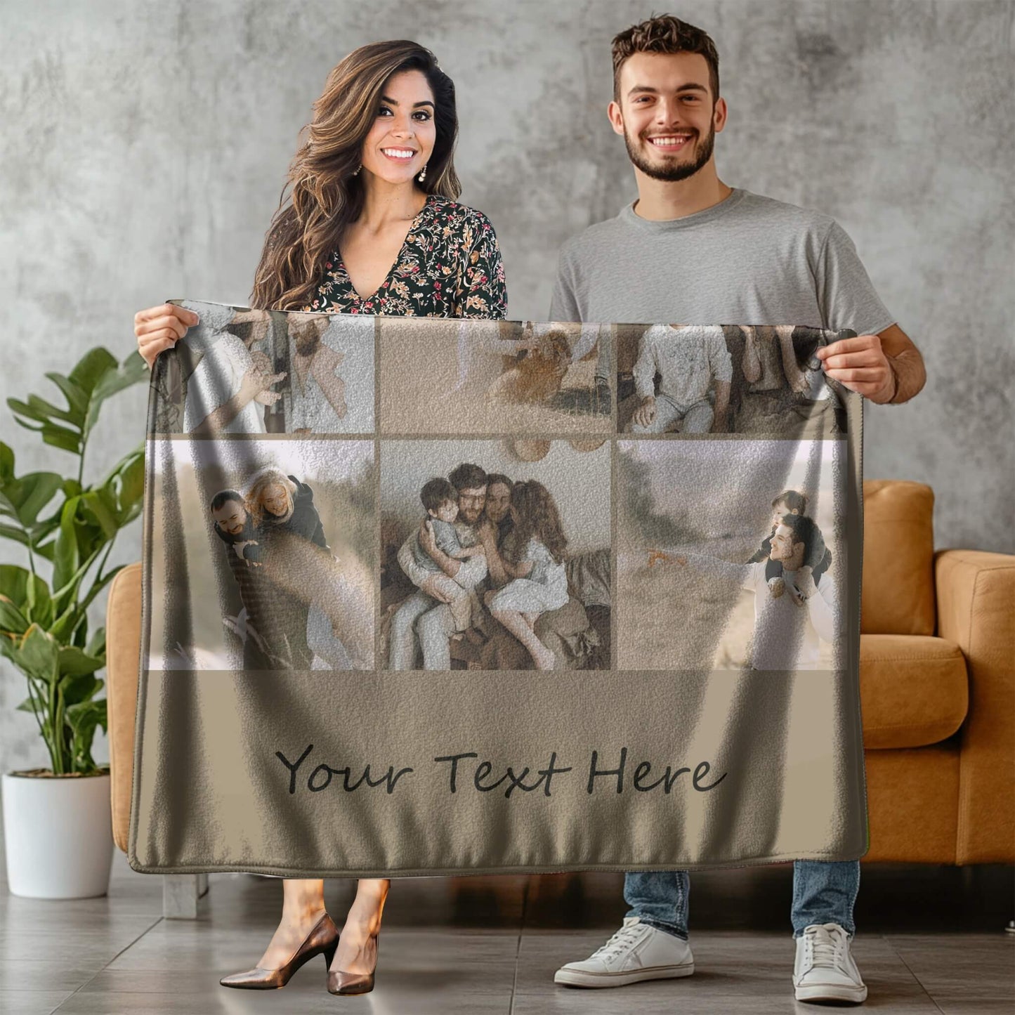 Personalized Photo Blanket - 9 Collages