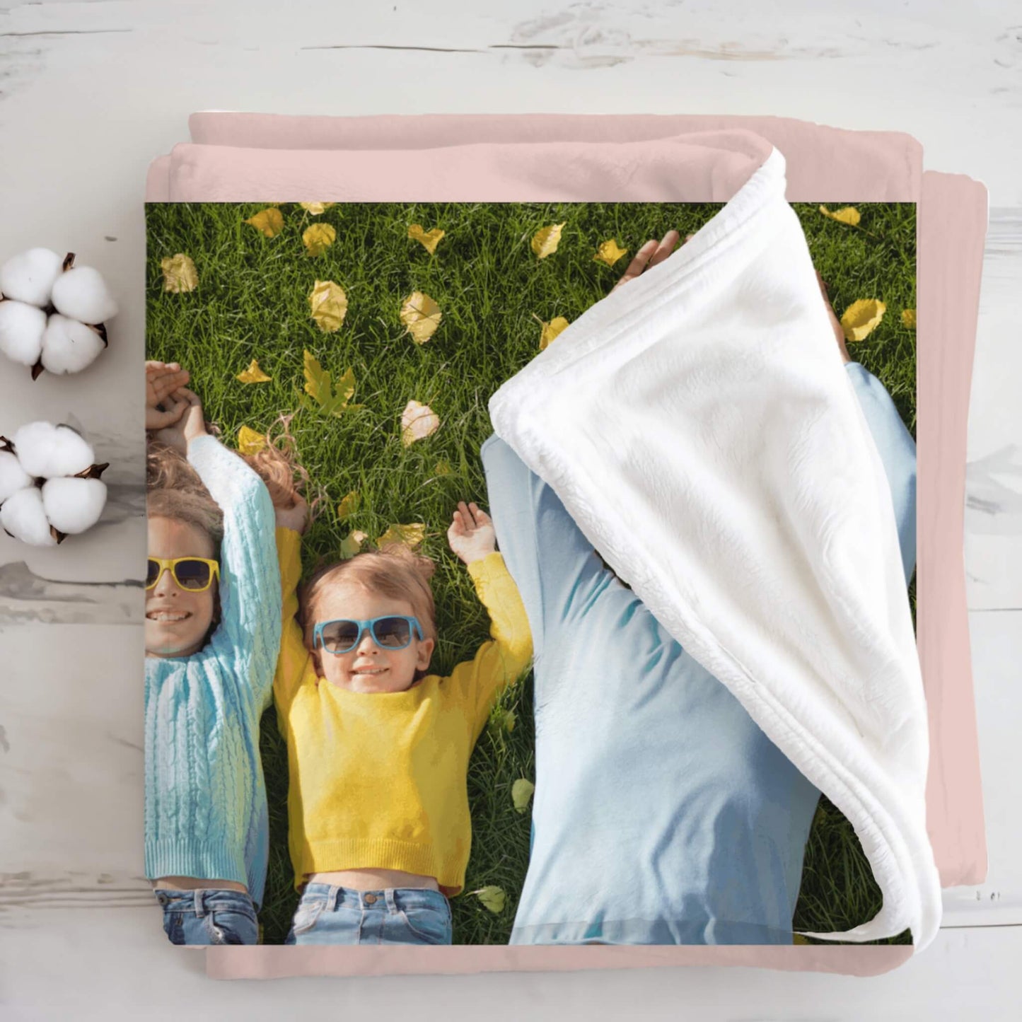 Personalized Photo Blanket - 2 Collages